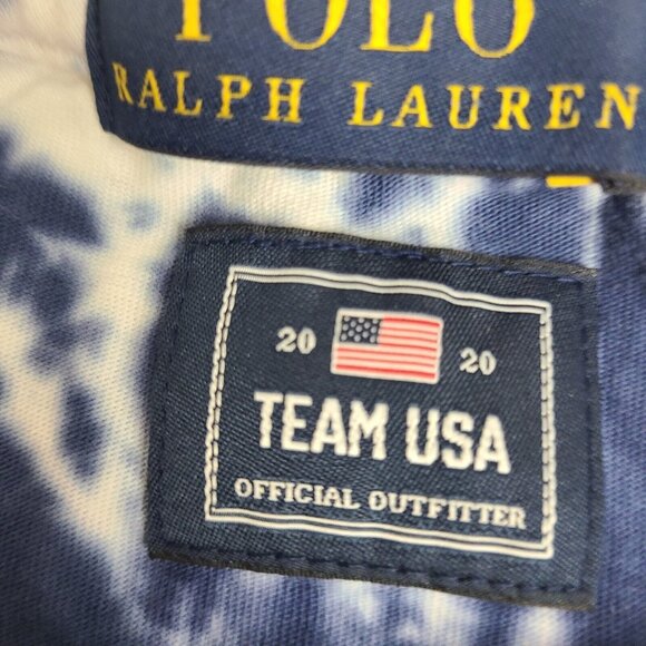 Polo Ralph Lauren Team USA Olympics Tie Dye Custom Slim Fit T-Shirt Men Sz Large - Picture 4 of 8